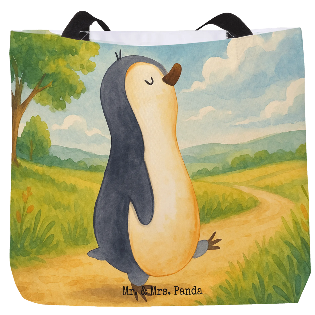 Shopper Pingwin maszerować Design Beutel, Einkaufstasche, Tasche, Strandtasche, Einkaufsbeutel, Shopper, Schultasche, Freizeittasche, Tragebeutel, Schulbeutel, Alltagstasche, Pinguin, Pinguine, Frühaufsteher, Langschläfer, Bruder, Schwester, Familie