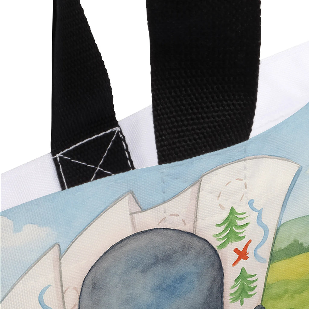 Shopper Pinguin & Maus Wanderer Design Beutel, Einkaufstasche, Tasche, Strandtasche, Einkaufsbeutel, Shopper, Schultasche, Freizeittasche, Tragebeutel, Schulbeutel, Alltagstasche, Pinguin, Pinguine, Abenteurer, Abenteuer, Roadtrip, Ausflug, Wanderlust, wandern