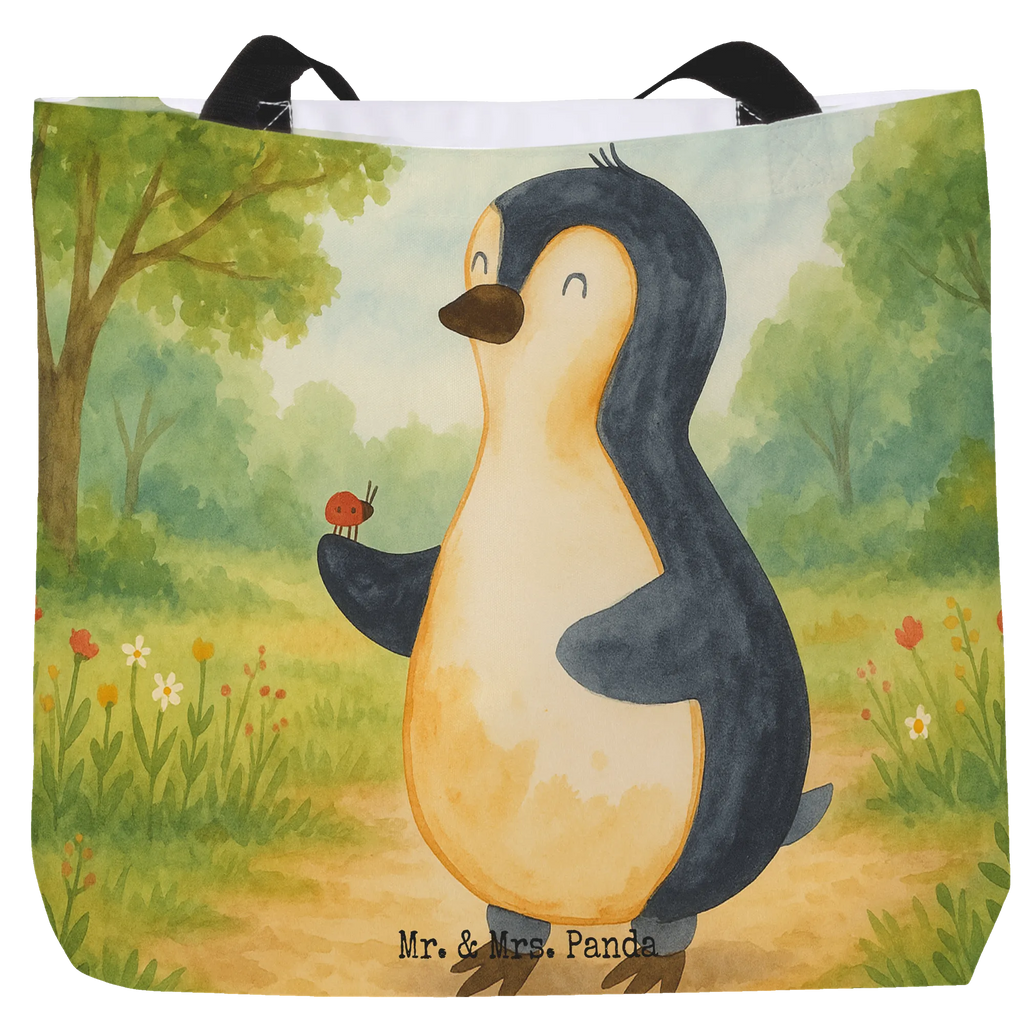 Shopper Penguin ladybug Design Schultasche, Schulbeutel, Einkaufstasche, Strandtasche, Freizeittasche, Tragebeutel, Tasche, Shopper, Alltagstasche, Beutel, Einkaufsbeutel, Pinguin, Freude, Wunder, Marienkäfer, Pinguine, Glück, Lebensfreude, Liebe