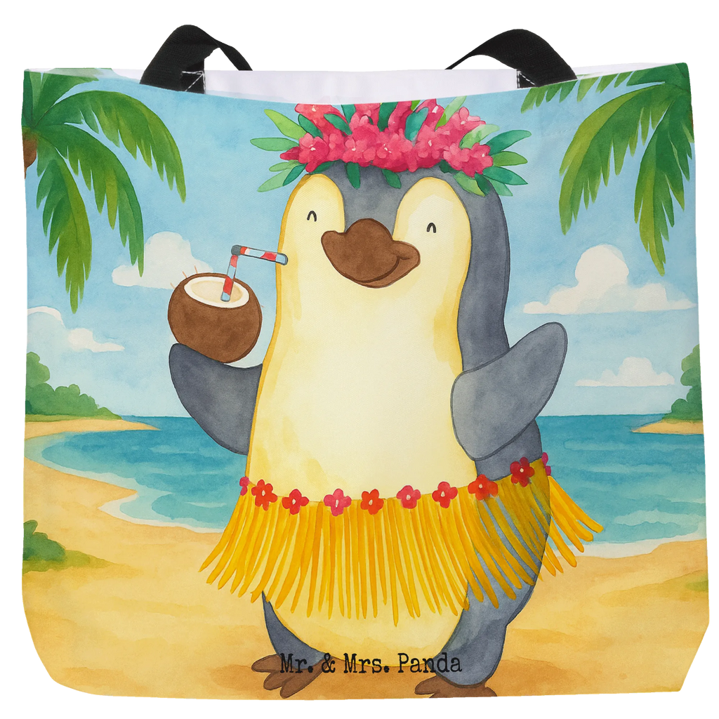 Shopper Penguin coconut Design Tasche, Freizeittasche, Schultasche, Schulbeutel, Einkaufsbeutel, Strandtasche, Einkaufstasche, Beutel, Tragebeutel, Alltagstasche, Shopper, Pinguin, Hawaii, Aloha, Pinguine, Kokosnuss, Urlaub