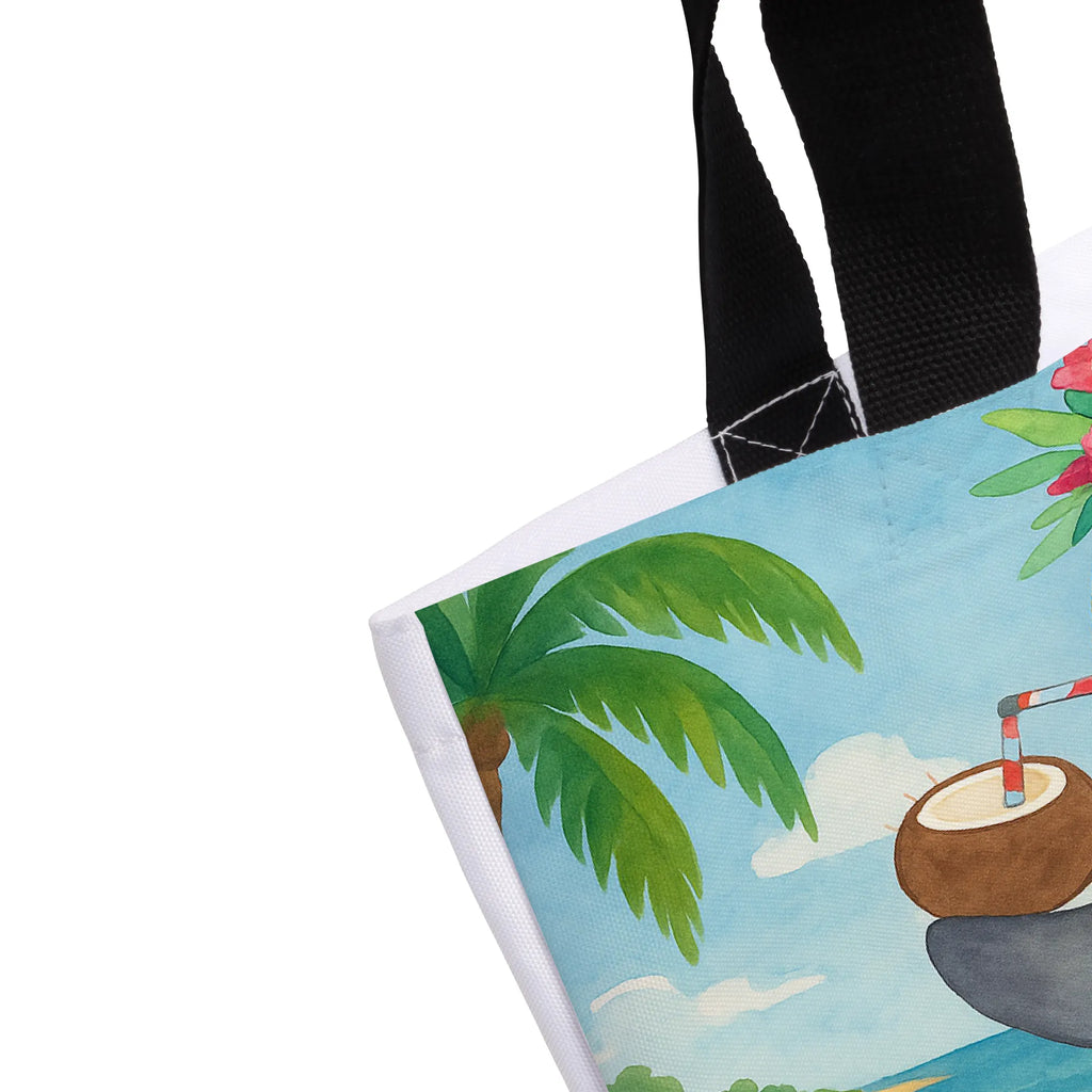 Shopper Penguin coconut Design Tasche, Freizeittasche, Schultasche, Schulbeutel, Einkaufsbeutel, Strandtasche, Einkaufstasche, Beutel, Tragebeutel, Alltagstasche, Shopper, Pinguin, Hawaii, Aloha, Pinguine, Kokosnuss, Urlaub