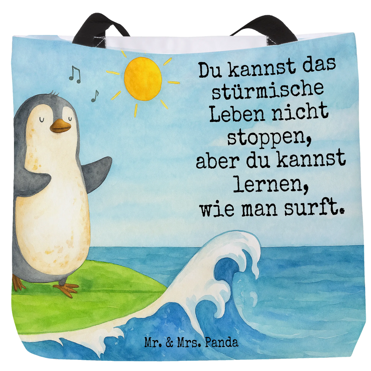 Shopper Pinguin Surfer Design Laptoptasche, XL Tasche, Tragetasche, studententasche, Schultasche, Strandtasche, Büchertasche, Shopper Tasche, Tasche, Statement-Tasche, Tote Bag, Unitasche, Stofftasche, Reisetasche, Pandatasche, Alltagstasche, Henkeltasche, Stoffbeutel, Urlaubstasche, Schulbeutel, Beutel, XXL Tasche, Freizeittasche, Einkaufstasche, City-Shopper, Tragebeutel, Pinguin, Portugal, Wellen Reiten, Surfer, Surfen, Pinguine, Urlaub, Wellen, Hawaii