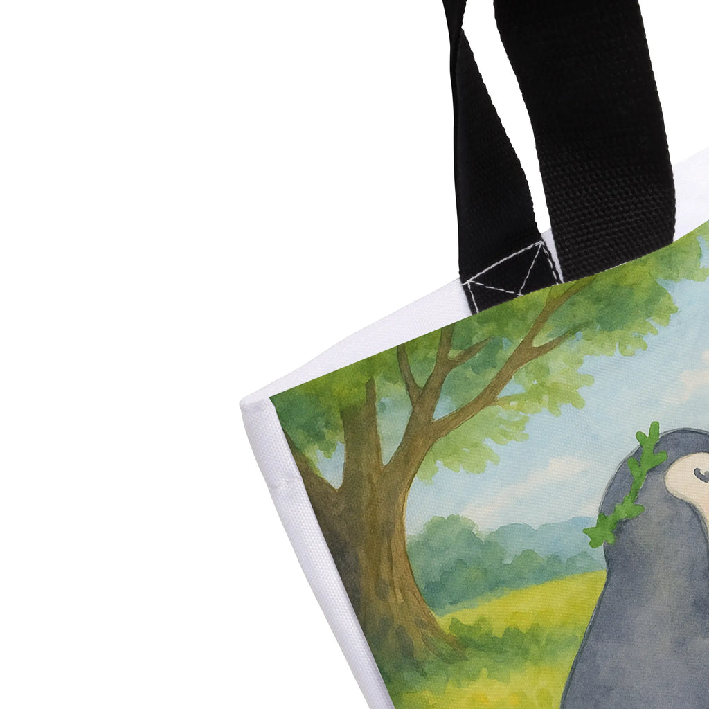 Shopper Pinguin mit Kind Design Beutel, Einkaufstasche, Tasche, Strandtasche, Einkaufsbeutel, Shopper, Schultasche, Freizeittasche, Tragebeutel, Schulbeutel, Alltagstasche, Familie, Vatertag, Muttertag, Bruder, Schwester, Mama, Papa, Oma, Opa, Geschenk, Mami, Mutti, Mutter, Geburststag