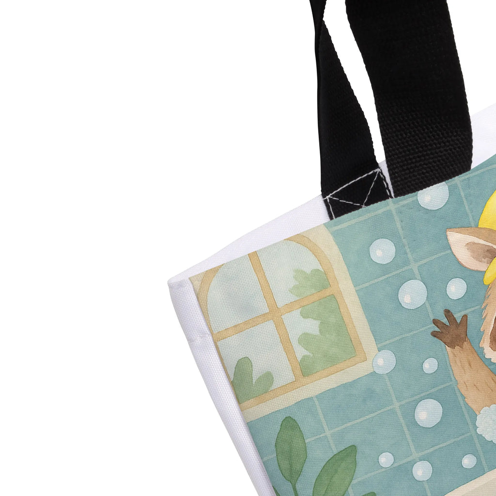 Shopper Waschbär Design Beutel, Einkaufstasche, Tasche, Strandtasche, Einkaufsbeutel, Shopper, Schultasche, Freizeittasche, Tragebeutel, Schulbeutel, Alltagstasche, Tiermotive, Gute Laune, lustige Sprüche, Tiere, Waschbär, Tagträumen, Plan, Fröhlich, waschen, Seifenblasen