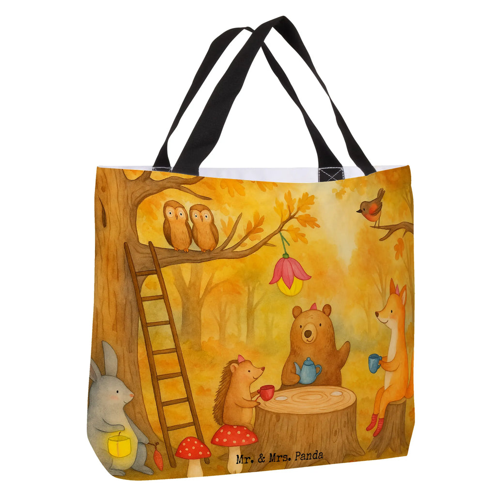Shopper forest animals picnic Design Beutel, Einkaufstasche, Tasche, Strandtasche, Einkaufsbeutel, Shopper, Schultasche, Freizeittasche, Tragebeutel, Schulbeutel, Alltagstasche, Tiermotive, Gute Laune, lustige Sprüche, Tiere, Waldtiere, Picknick, Wald, Fuchs, Hase, Igel, Maus, Eichhörnchen