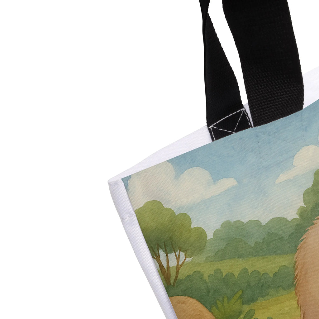 Shopper Wombat Design Beutel, Einkaufstasche, Tasche, Strandtasche, Einkaufsbeutel, Shopper, Schultasche, Freizeittasche, Tragebeutel, Schulbeutel, Alltagstasche, Tiermotive, Gute Laune, lustige Sprüche, Tiere, Wombat, Das Leben ist schön, Motivation, Spruch, Australien