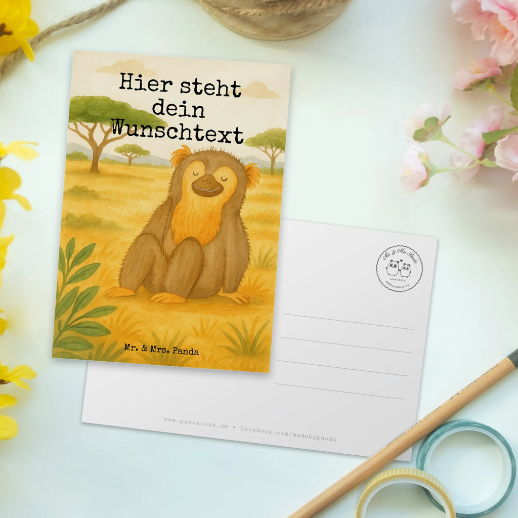 Personalised postcard Małpa Design Karte mit Namen, Ansichtskarte mit Wunschtext, Postkarte mit Namen, Grußkarte mit Wunschtext, Postkarte bedrucken, Geschenkkarte mit Namen, Postkarte mit Wunschtext, Ansichtskarte mit Namen, Postkarte personalisierbar, Karte mit Wunschtext, Einladung mit Wunschtext, Geschenkkarte mit Wunschtext, Einladung mit Namen, Grußkarte mit Namen, Afrika, Wildtiere, Affe, Affen, Selfcare, Liebe, Äffchen, Selbstbewusstsein, Respekt, Selbstachtung, Motivation, Selbstliebe