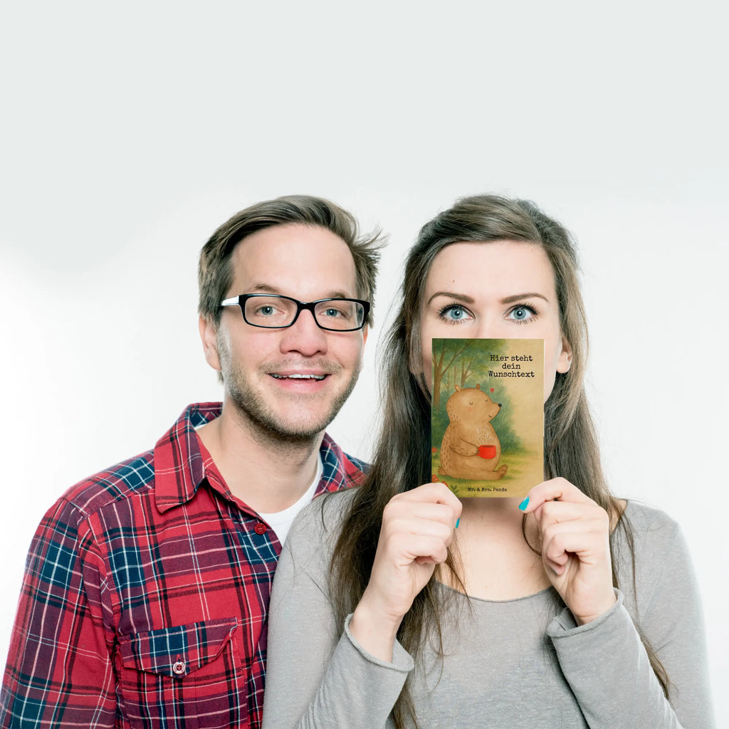 Personalised postcard Niedźwiedź kawa Design Grußkarte mit Namen, Grußkarte mit Wunschtext, Postkarte bedrucken, Geschenkkarte mit Wunschtext, Einladung mit Namen, Postkarte personalisierbar, Karte mit Namen, Karte mit Wunschtext, Geschenkkarte mit Namen, Ansichtskarte mit Wunschtext, Postkarte mit Wunschtext, Einladung mit Wunschtext, Ansichtskarte mit Namen, Postkarte mit Namen, Bär, Teddy, Teddybär, Welt erobern, Bären, Welt retten, Motivation, Coffee, guten Morgen, Morgenroutine, Kaffee