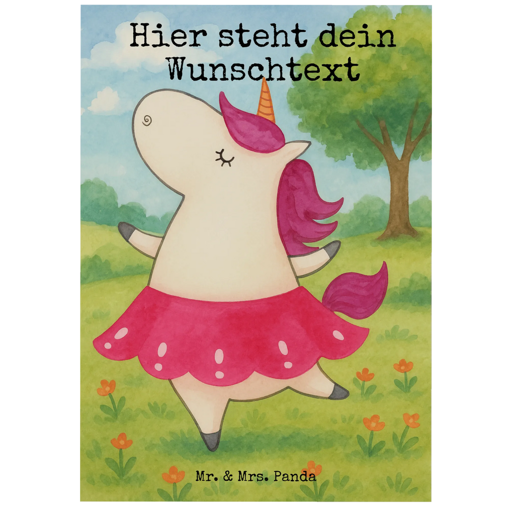 Personalisierte Postkarte Einhorn Ballerina Design Geschenkkarte mit Wunschtext, Ansichtskarte mit Wunschtext, Einladung mit Wunschtext, Postkarte personalisierbar, Postkarte bedrucken, Einladung mit Namen, Karte mit Namen, Karte mit Wunschtext, Grußkarte mit Wunschtext, Grußkarte mit Namen, Ansichtskarte mit Namen, Postkarte mit Namen, Postkarte mit Wunschtext, Geschenkkarte mit Namen, Einhorn, Einhörner, Einhorn Deko, Unicorn, Feiern, Lebensfreude, Lebenslust, Wohnung, Party, Tänzerin, Geburtstag, Ballerina, Spaß, Tanzen