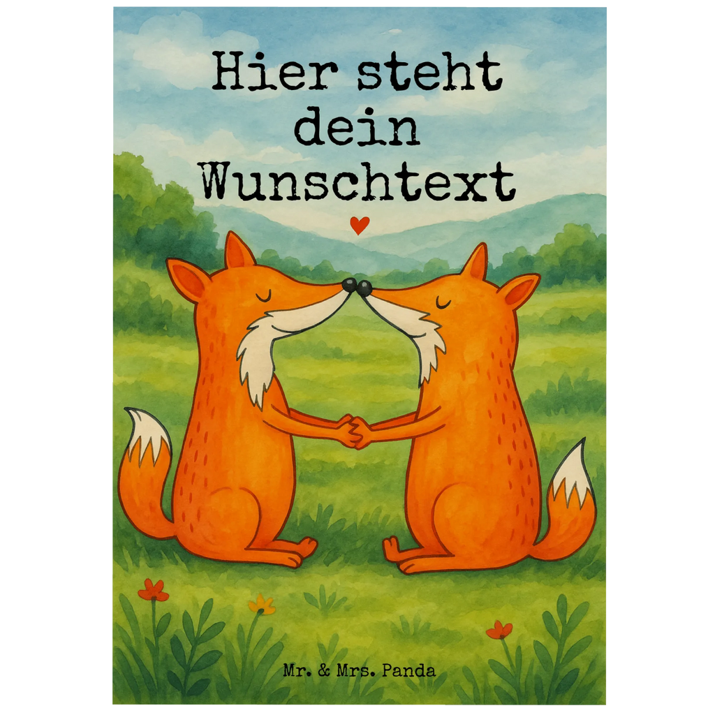 Personalised postcard foxes Love Design Postkarte mit Namen, Einladung mit Wunschtext, Geschenkkarte mit Namen, Geschenkkarte mit Wunschtext, Einladung mit Namen, Grußkarte mit Namen, Karte mit Namen, Postkarte mit Wunschtext, Postkarte bedrucken, Karte mit Wunschtext, Ansichtskarte mit Wunschtext, Grußkarte mit Wunschtext, Postkarte personalisierbar, Ansichtskarte mit Namen, Fuchs, Ehefrau, Liebespaar, Ehe, Freundin, Paar, Partner, Fox, Füchse, Ehemann, Liebesbeweis, Verlobte, Liebe, Freund