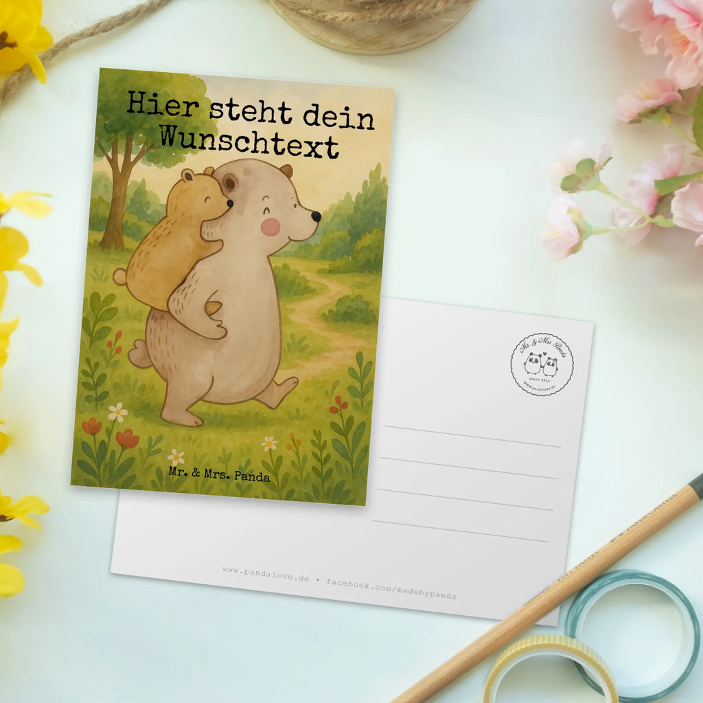 Personalisierte Postkarte Papa Bär Design Postkarte bedrucken, Karte mit Namen, Ansichtskarte mit Wunschtext, Grußkarte mit Namen, Einladung mit Wunschtext, Grußkarte mit Wunschtext, Postkarte personalisierbar, Geschenkkarte mit Namen, Geschenkkarte mit Wunschtext, Postkarte mit Wunschtext, Einladung mit Namen, Karte mit Wunschtext, Postkarte mit Namen, Ansichtskarte mit Namen, Familie, Vatertag, Muttertag, Bruder, Schwester, Mama, Papa, Oma, Opa, Geburtstag, Onkel, Vater, Vati, Geschenk, Papi