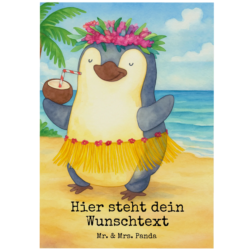 Personalised postcard Pingwin z Kokosem Design Grußkarte mit Wunschtext, Karte mit Namen, Geschenkkarte mit Namen, Ansichtskarte mit Wunschtext, Karte mit Wunschtext, Postkarte bedrucken, Postkarte personalisierbar, Einladung mit Wunschtext, Einladung mit Namen, Postkarte mit Namen, Grußkarte mit Namen, Ansichtskarte mit Namen, Postkarte mit Wunschtext, Geschenkkarte mit Wunschtext, Pinguin, Hawaii, Pinguine, Urlaub, Aloha, Kokosnuss
