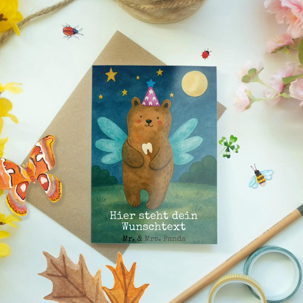 Personalised greetings card bear tooth fairy Design Personalisierte Geburtstagskarte, Personalisierte Hochzeitskarte, Grußkarte selbst gestalten, Personalisiertere Klappkarte, Personalisierte Karte, Grußkarte selber drucken, Personalisierte Glückwunschkarte, Grußkarte mit Namen, Personalisierte Einladungskarte, Grußkarte mit persönlichen Nachrichten, Grußkarten personalisiert, Grußkarte als Geldgeschenk, Personalisierte Grußkarte, Bär, Teddy, Teddybär, Erster Zahn, Fee, Milchzahn, Zahnfee