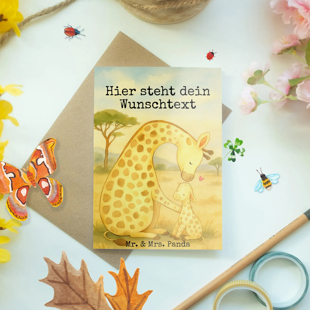 Personalised greetings card żyrafa dziecko Design Grußkarte selber drucken, Grußkarte selbst gestalten, Grußkarten personalisiert, Personalisierte Geburtstagskarte, Grußkarte mit Namen, Grußkarte mit persönlichen Nachrichten, Personalisierte Glückwunschkarte, Grußkarte als Geldgeschenk, Personalisierte Karte, Personalisierte Grußkarte, Personalisiertere Klappkarte, Personalisierte Hochzeitskarte, Personalisierte Einladungskarte, Afrika, Wildtiere, Lieblingsmensch, Sohn, Mama, Tochter, Giraffe, Mutter, Kind