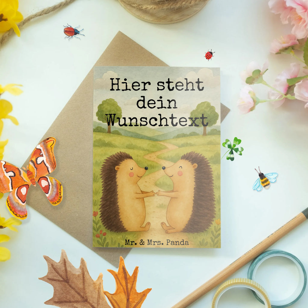 Personalised greetings card Hedgehogs in love Design Grußkarte selbst gestalten, Personalisierte Hochzeitskarte, Grußkarte mit Namen, Personalisierte Einladungskarte, Personalisierte Geburtstagskarte, Grußkarten personalisiert, Grußkarte als Geldgeschenk, Personalisiertere Klappkarte, Personalisierte Karte, Personalisierte Glückwunschkarte, Grußkarte selber drucken, Grußkarte mit persönlichen Nachrichten, Personalisierte Grußkarte, Liebe, Partner, Freund, Freundin, Ehemann, Ehefrau, Heiraten, Verlobung, Heiratsantrag, Liebesgeschenk, Jahrestag, Hocheitstag, Igel, Hochzeit, Liebesbeweis, Verlobt, Verliebt, Verheiratet, Geschenk, Hochzeitstag