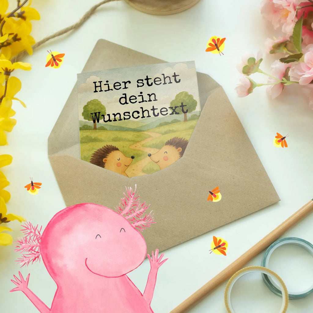 Personalised greetings card Hedgehogs in love Design Grußkarte selbst gestalten, Personalisierte Hochzeitskarte, Grußkarte mit Namen, Personalisierte Einladungskarte, Personalisierte Geburtstagskarte, Grußkarten personalisiert, Grußkarte als Geldgeschenk, Personalisiertere Klappkarte, Personalisierte Karte, Personalisierte Glückwunschkarte, Grußkarte selber drucken, Grußkarte mit persönlichen Nachrichten, Personalisierte Grußkarte, Liebe, Partner, Freund, Freundin, Ehemann, Ehefrau, Heiraten, Verlobung, Heiratsantrag, Liebesgeschenk, Jahrestag, Hocheitstag, Igel, Hochzeit, Liebesbeweis, Verlobt, Verliebt, Verheiratet, Geschenk, Hochzeitstag