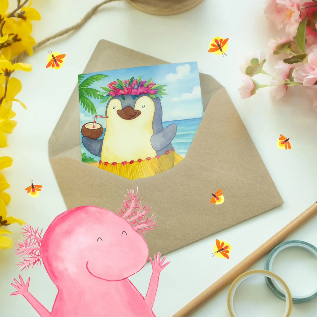 Personalisierte Grußkarte Pinguin Kokosnuss Design Grußkarten personalisiert, Grußkarte selbst gestalten, Grußkarte mit Namen, Personalisierte Hochzeitskarte, Personalisierte Glückwunschkarte, Grußkarte selber drucken, Personalisierte Karte, Personalisierte Grußkarte, Personalisiertere Klappkarte, Personalisierte Einladungskarte, Grußkarte als Geldgeschenk, Personalisierte Geburtstagskarte, Grußkarte mit persönlichen Nachrichten, Pinguin, Aloha, Urlaub, Kokosnuss, Hawaii, Pinguine