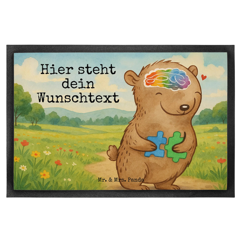 Personalized doormat Bear Autism Design Wunschnamen, Fußmatte bedrucken, Personalisieruung, Personalisierte Fußmatte, Personalisiert, Bedrucken, Namensfussmatte, Fußmatte mit Namen, Türvorleger mit Namen, Türvorleger personalisiert, Haustürmatte personalisiert, Asperger Autismus, Autismus, Entwicklungsstörungen, Autismus-Spektrum-Störungen, Bär, ASS