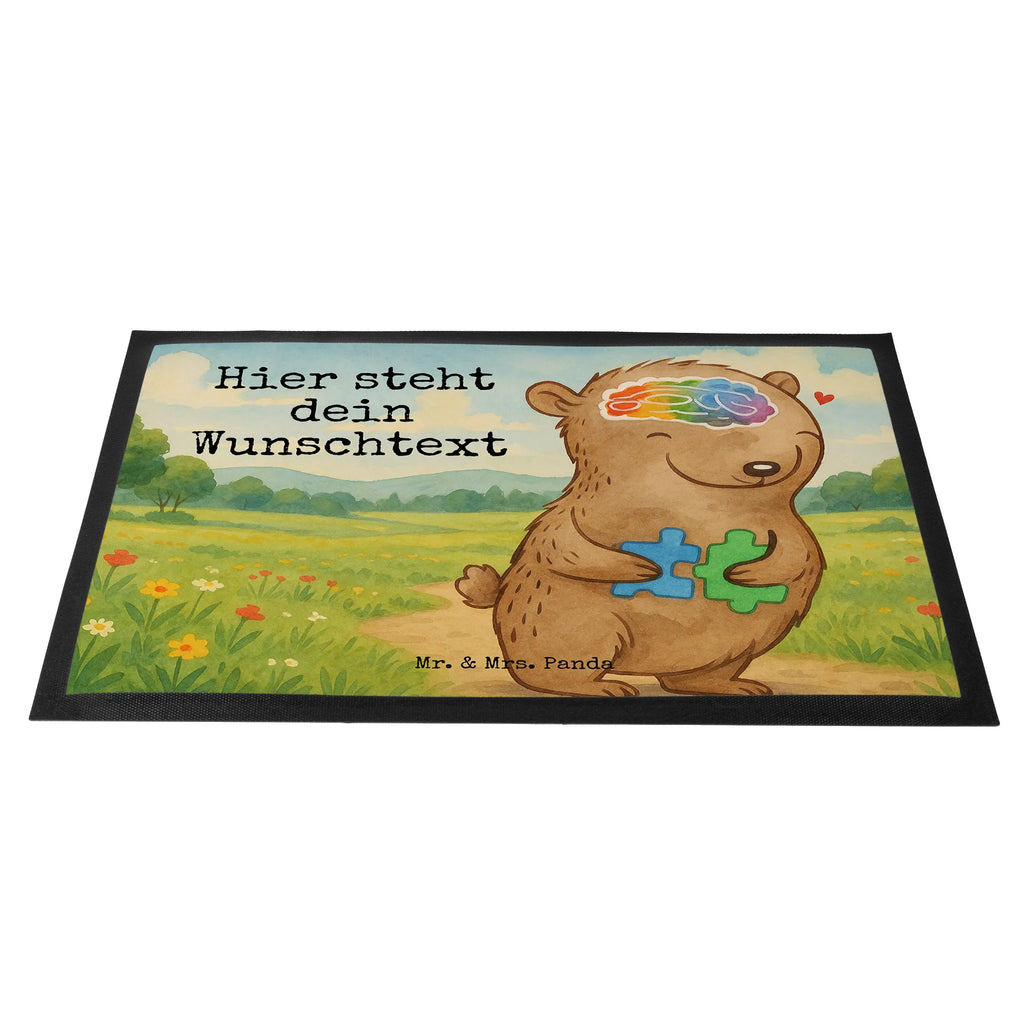 Personalized doormat Bear Autism Design Wunschnamen, Fußmatte bedrucken, Personalisieruung, Personalisierte Fußmatte, Personalisiert, Bedrucken, Namensfussmatte, Fußmatte mit Namen, Türvorleger mit Namen, Türvorleger personalisiert, Haustürmatte personalisiert, Asperger Autismus, Autismus, Entwicklungsstörungen, Autismus-Spektrum-Störungen, Bär, ASS
