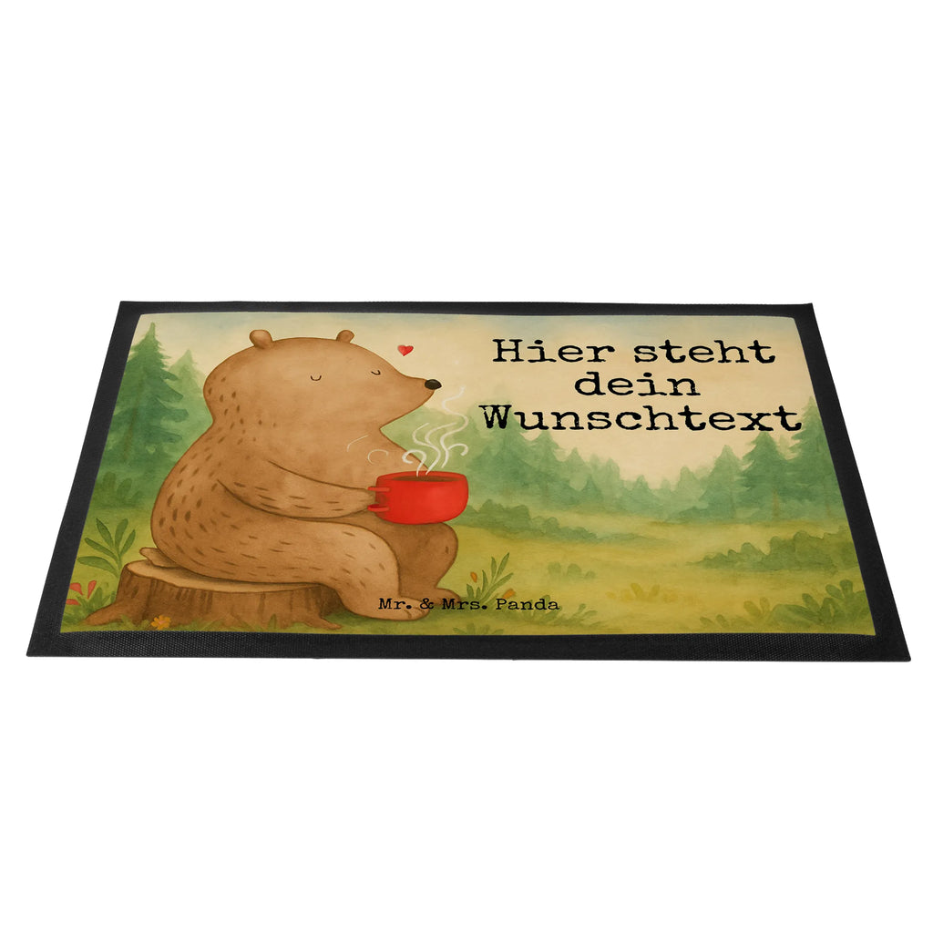 Personalized doormat bear Coffee Design Namensfussmatte, Fußmatte mit Namen, Personalisieruung, Türvorleger personalisiert, Personalisiert, Türvorleger mit Namen, Wunschnamen, Bedrucken, Haustürmatte personalisiert, Fußmatte bedrucken, Personalisierte Fußmatte, Bär, Teddy, Teddybär, Motivation, Coffee, Bären, Welt erobern, Welt retten, guten Morgen, Morgenroutine, Kaffee