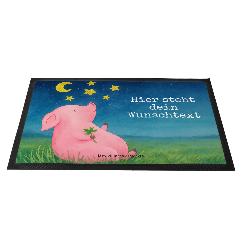Personalized doormat Pig Luck Design Wunschnamen, Bedrucken, Personalisierte Fußmatte, Personalisieruung, Personalisiert, Türvorleger personalisiert, Fußmatte mit Namen, Fußmatte bedrucken, Namensfussmatte, Haustürmatte personalisiert, Türvorleger mit Namen, Tiermotive, Gute Laune, lustige Sprüche, Tiere, Sterne, Schwein, Träume, Glücksschwein. Glück, Motivation, Ziele, Schweinchen, Glücksbringer, Sernchen