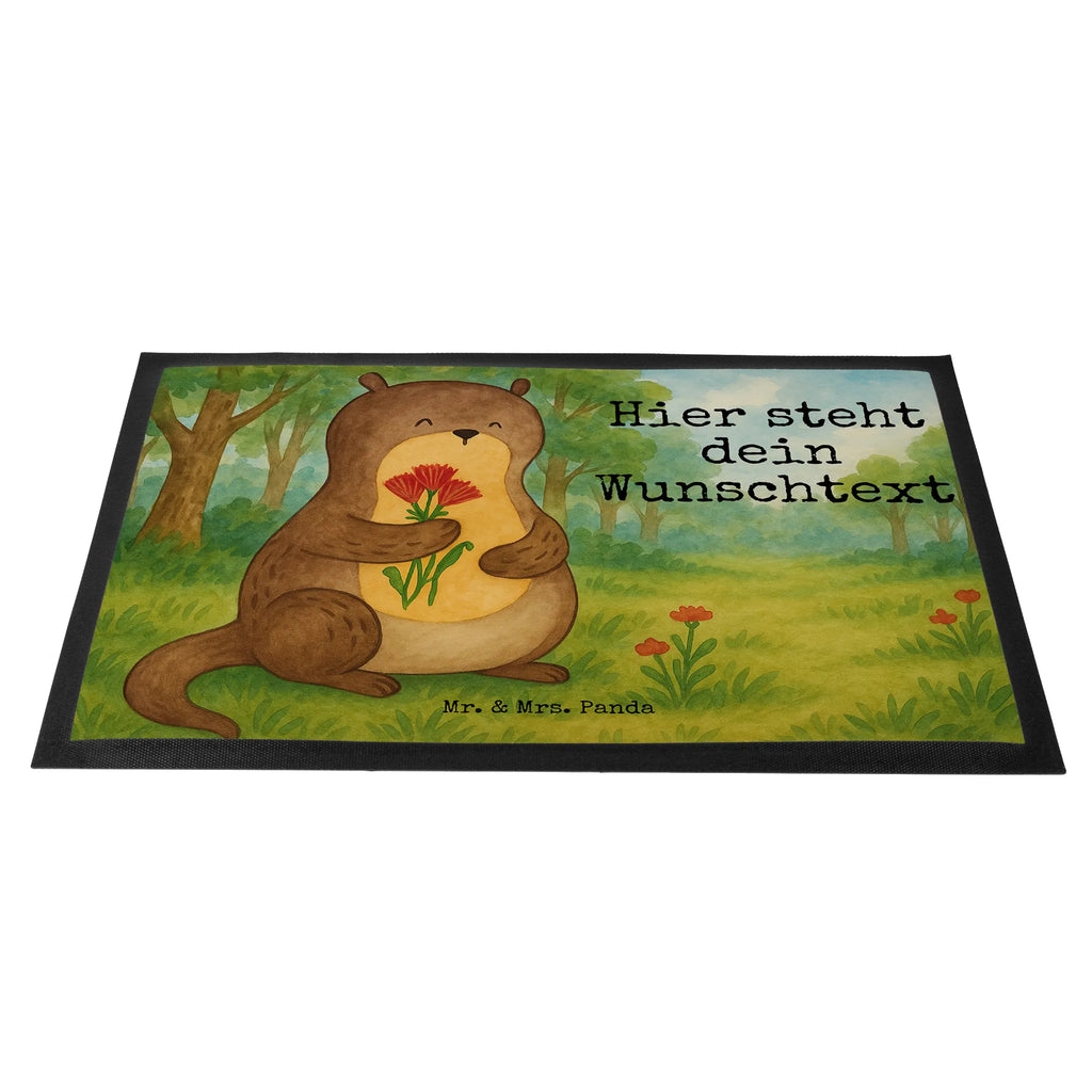 Spersonalizowana wycieraczka wydra bukiet kwiatów Design Personalisierte Fußmatte, Fußmatte mit Namen, Türvorleger mit Namen, Personalisiert, Namensfussmatte, Bedrucken, Personalisieruung, Fußmatte bedrucken, Wunschnamen, Haustürmatte personalisiert, Türvorleger personalisiert, Otter, Fischotter, Seeotter, Otter Seeotter See Otter