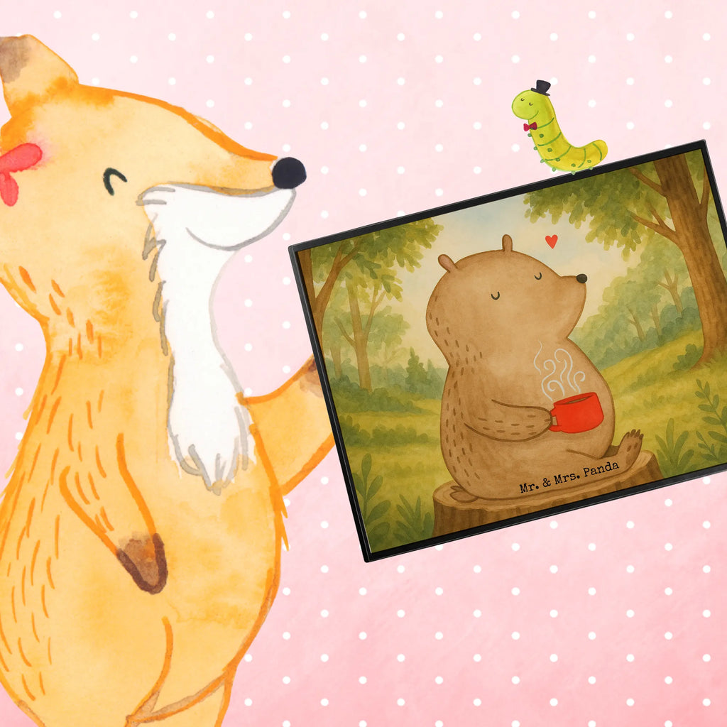 Podkładka na biurko Niedźwiedź kawa Design Bürobedarf, Schreibtisch Unterlagen, Schreibunterlage, Schreibtischunterlage Groß, Schreibwaren, Büroartikel, Schreibtischauflage, Bär, Teddy, Teddybär, Welt retten, Welt erobern, Kaffee, Bären, Motivation, Morgenroutine, guten Morgen, Coffee