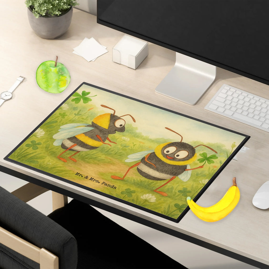 Schreibtischunterlage Hummeln Kleeblatt Design Schreibunterlage, Schreibtischauflage, Bürobedarf, Büroartikel, Schreibwaren, Schreibtisch Unterlagen, Schreibtischunterlage Groß, Tiermotive, Gute Laune, lustige Sprüche, Tiere, Hummel, Biene, Spruch positiv, Biene Deko, Spruch schön, glücklich sein, glücklich werden, Spruch fröhlich