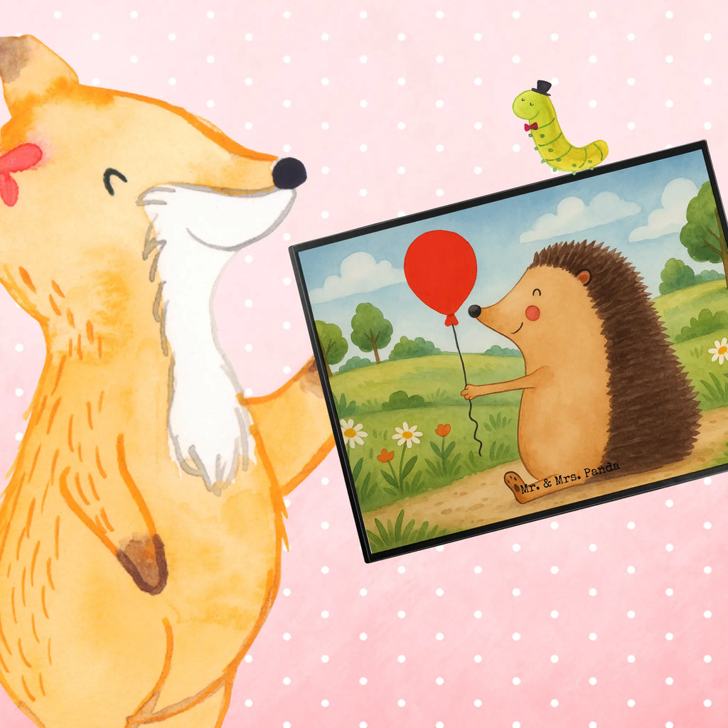 Desk pad Hedgehog balloon Design Schreibunterlage, Schreibtischauflage, Bürobedarf, Büroartikel, Schreibwaren, Schreibtisch Unterlagen, Schreibtischunterlage Groß, Tiermotive, Gute Laune, lustige Sprüche, Tiere, Igel, Geburtstag, Herzlichen Glückwunsch, Glückwunsch, Geburtstagskind, Ballon, Happy Birthday