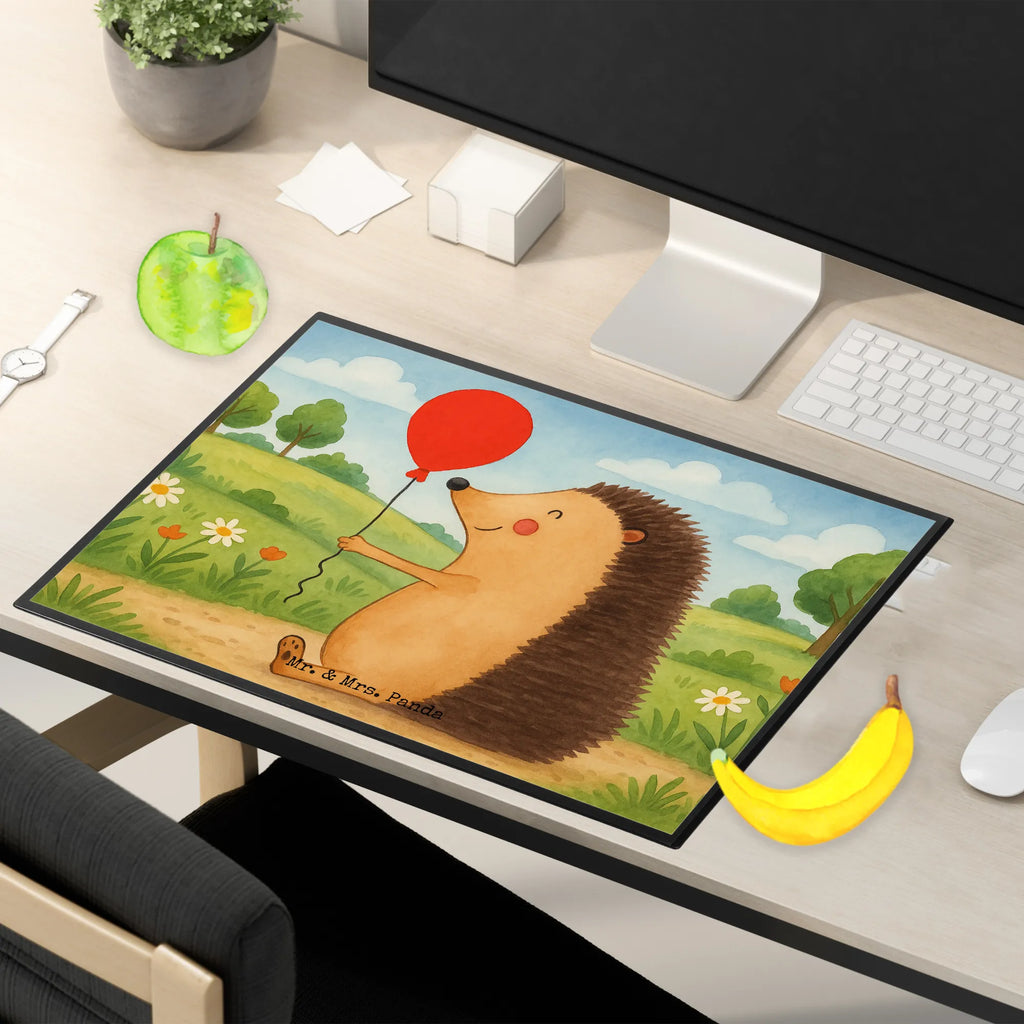 Desk pad Hedgehog balloon Design Schreibunterlage, Schreibtischauflage, Bürobedarf, Büroartikel, Schreibwaren, Schreibtisch Unterlagen, Schreibtischunterlage Groß, Tiermotive, Gute Laune, lustige Sprüche, Tiere, Igel, Geburtstag, Herzlichen Glückwunsch, Glückwunsch, Geburtstagskind, Ballon, Happy Birthday