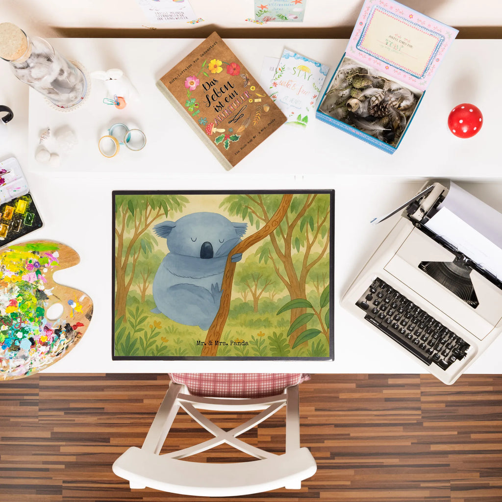 Schreibtischunterlage Koalabär Design Schreibtisch Unterlagen, Schreibunterlage, Bürobedarf, Büroartikel, Schreibwaren, Schreibtischauflage, Schreibtischunterlage Groß, Tiermotive, Gute Laune, lustige Sprüche, Tiere, Bär, träumen, Koala, Traumland, schlafen, Schlafzimmer, Traum, Koalabär