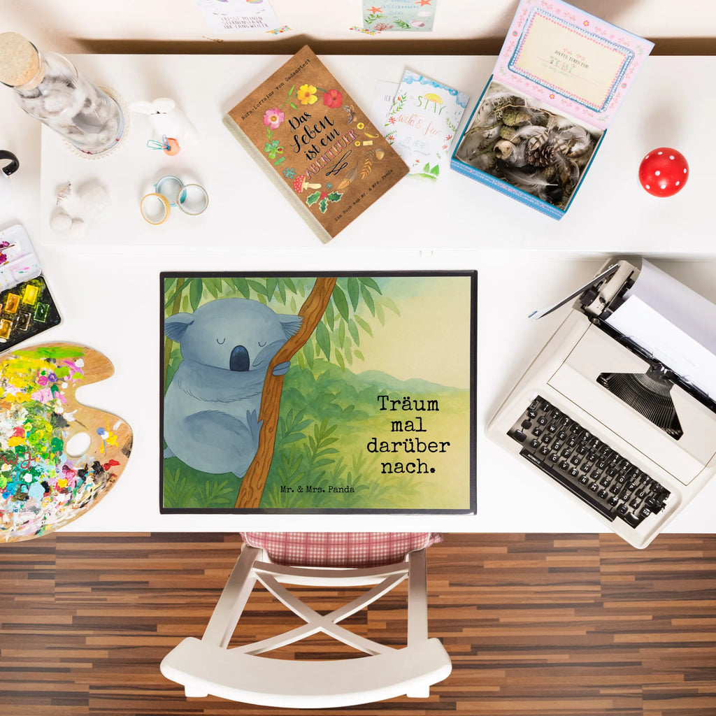 Schreibtischunterlage Koalabär Design Schreibtisch Unterlagen, Schreibunterlage, Bürobedarf, Büroartikel, Schreibwaren, Schreibtischauflage, Schreibtischunterlage Groß, Tiermotive, Gute Laune, lustige Sprüche, Tiere, Bär, träumen, Koala, Traumland, schlafen, Schlafzimmer, Traum, Koalabär