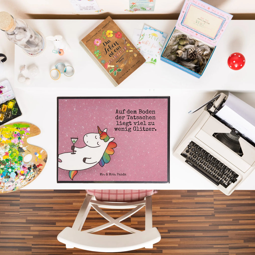 Schreibtischunterlage Einhorn Cocktail Design Schreibunterlage, Schreibtischauflage, Bürobedarf, Büroartikel, Schreibwaren, Schreibtisch Unterlagen, Schreibtischunterlage Groß, Einhorn, Einhörner, Einhorn Deko, Unicorn, Party, Spaß, Feiern, Caipirinha, Rum, Cuba Libre, Sekt, Freundin, Geburtstag, lustig, witzig, Spruch, Glitzer