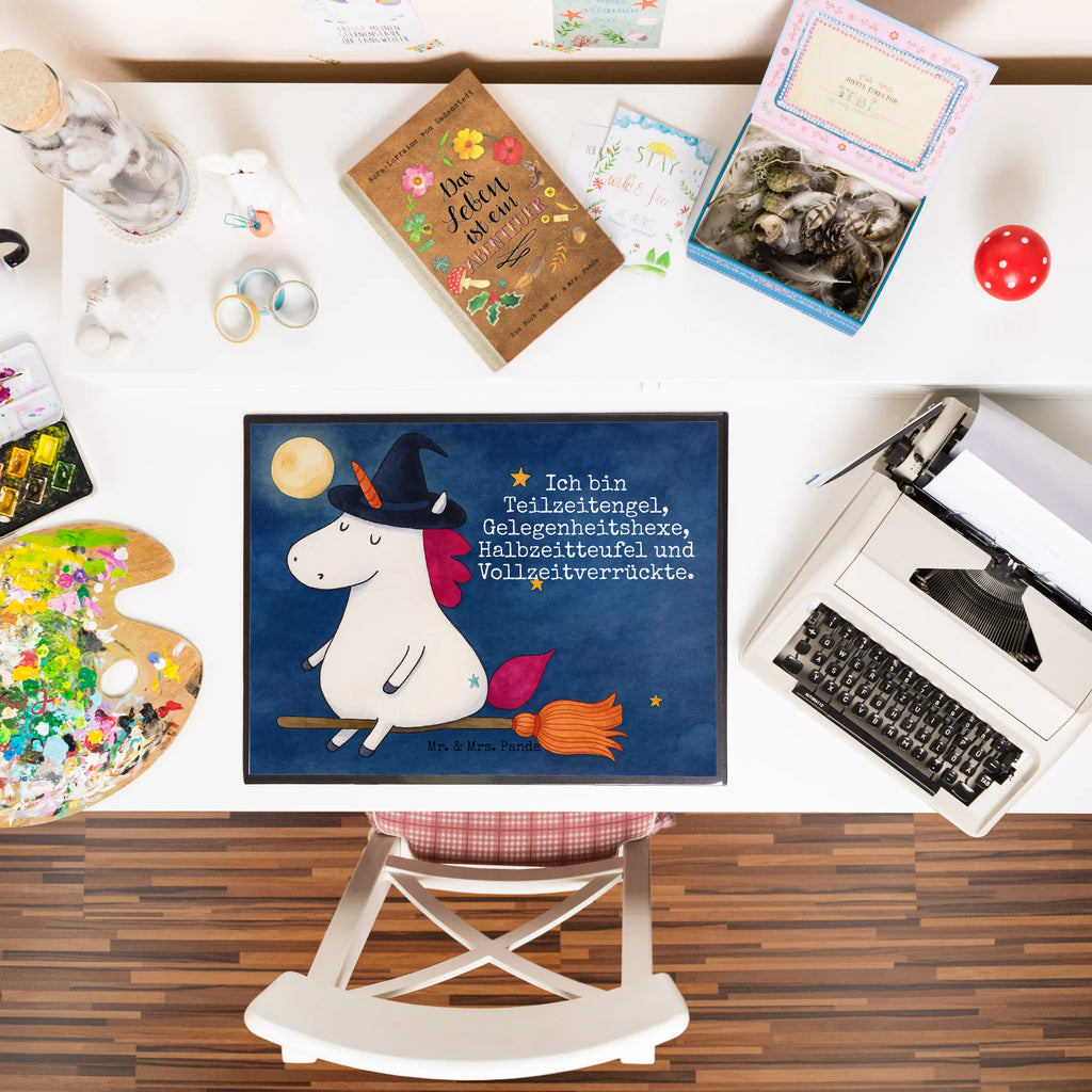 Schreibtischunterlage Einhorn Hexe Design Schreibunterlage, Schreibtischauflage, Bürobedarf, Büroartikel, Schreibwaren, Schreibtisch Unterlagen, Schreibtischunterlage Groß, Einhorn, Einhörner, Einhorn Deko, Unicorn, Frau, Ehefrau, Hexe, Teufel, Engel, Verrückte, Freundin, Leben, Zicke