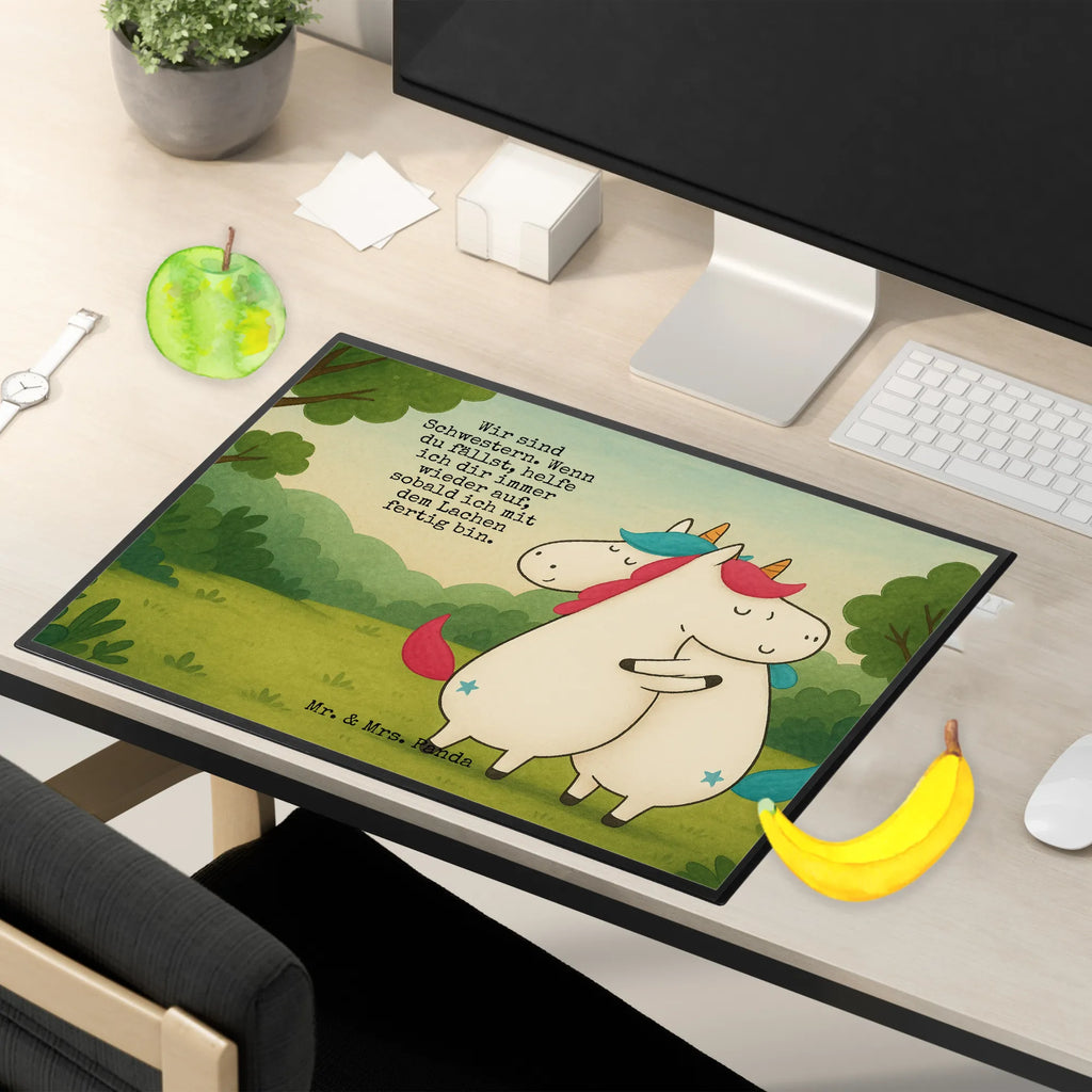 Schreibtischunterlage Einhörner Umarmen Design Schreibunterlage, Schreibtischauflage, Bürobedarf, Büroartikel, Schreibwaren, Schreibtisch Unterlagen, Schreibtischunterlage Groß, Einhorn, Einhörner, Einhorn Deko, Unicorn, Freundinnen, Freundin, BFF, Schwester, Schwestern, Familie, Geschwister, Sister, Liebe