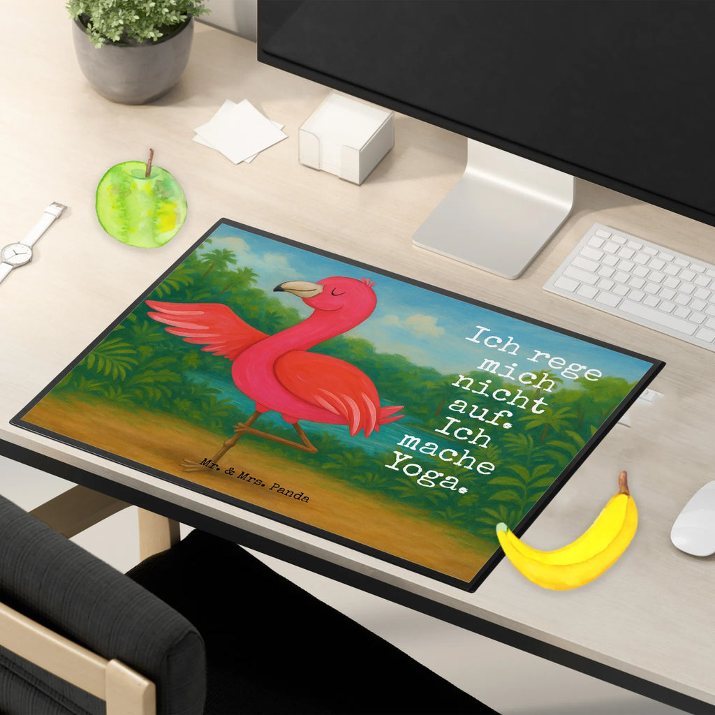 Schreibtischunterlage Flamingo Yoga Design Schreibunterlage, Schreibtischauflage, Bürobedarf, Büroartikel, Schreibwaren, Schreibtisch Unterlagen, Schreibtischunterlage Groß, Flamingo, Vogel, Yoga, Namaste, Achtsamkeit, Yoga-Übung, Entspannung, Ärger, Aufregen, Tiefenentspannung