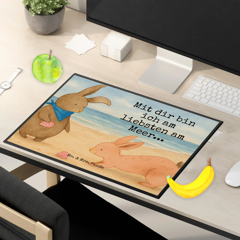 Desk pad Bunnies with seashell Design Schreibunterlage, Schreibtischauflage, Bürobedarf, Büroartikel, Schreibwaren, Schreibtisch Unterlagen, Schreibtischunterlage Groß, Familie, Vatertag, Muttertag, Bruder, Schwester, Mama, Papa, Oma, Opa, Hasen, beste Freundin, Freundin, Freundinnen, best friends, BFF, Muscheln sammeln, Muscheln, Meer