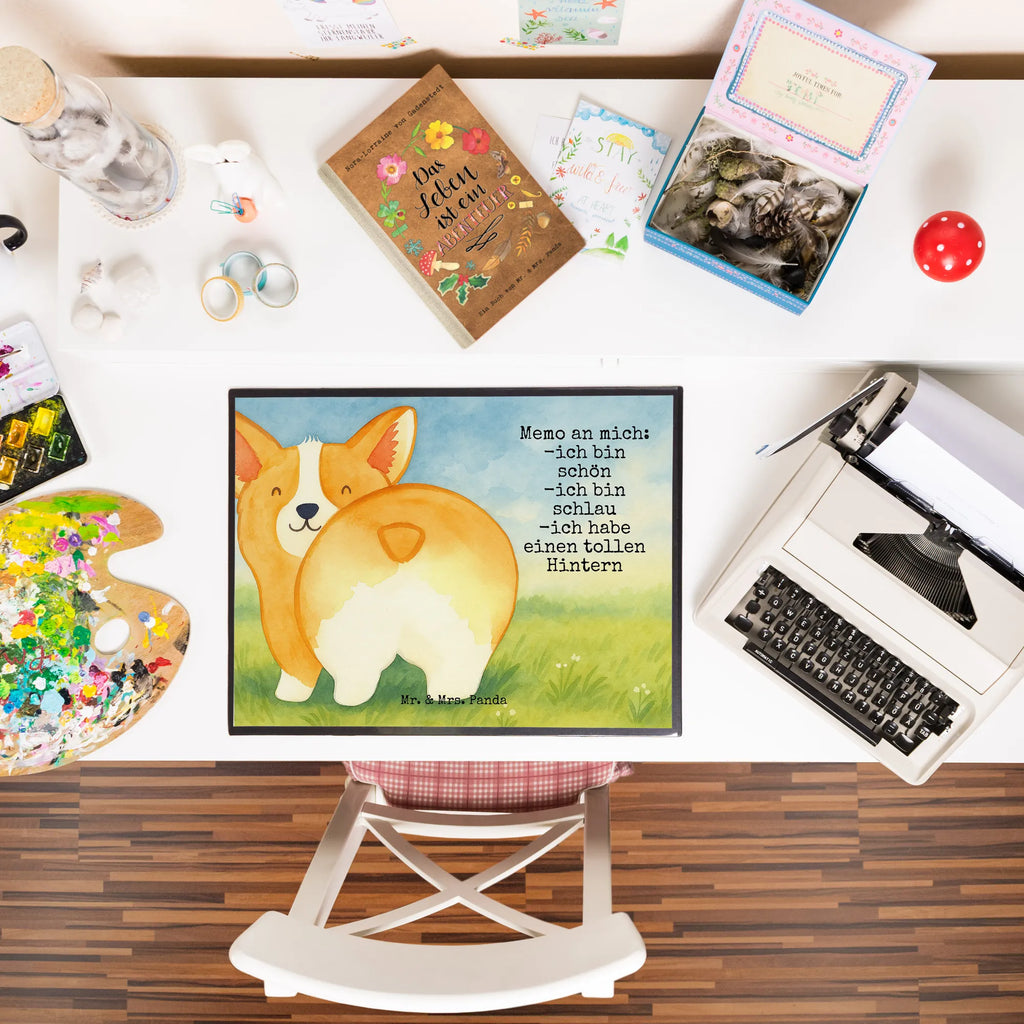 Schreibtischunterlage Corgi Po Design Schreibtischunterlage Groß, Schreibtischauflage, Schreibtisch Unterlagen, Schreibwaren, Bürobedarf, Schreibunterlage, Büroartikel, Hund, Hundemotiv, Haustier, Hunderasse, Tierliebhaber, Hundebesitzer, Sprüche, Spruch, Selbstliebe, Hundeliebe, Corgie, Motivation