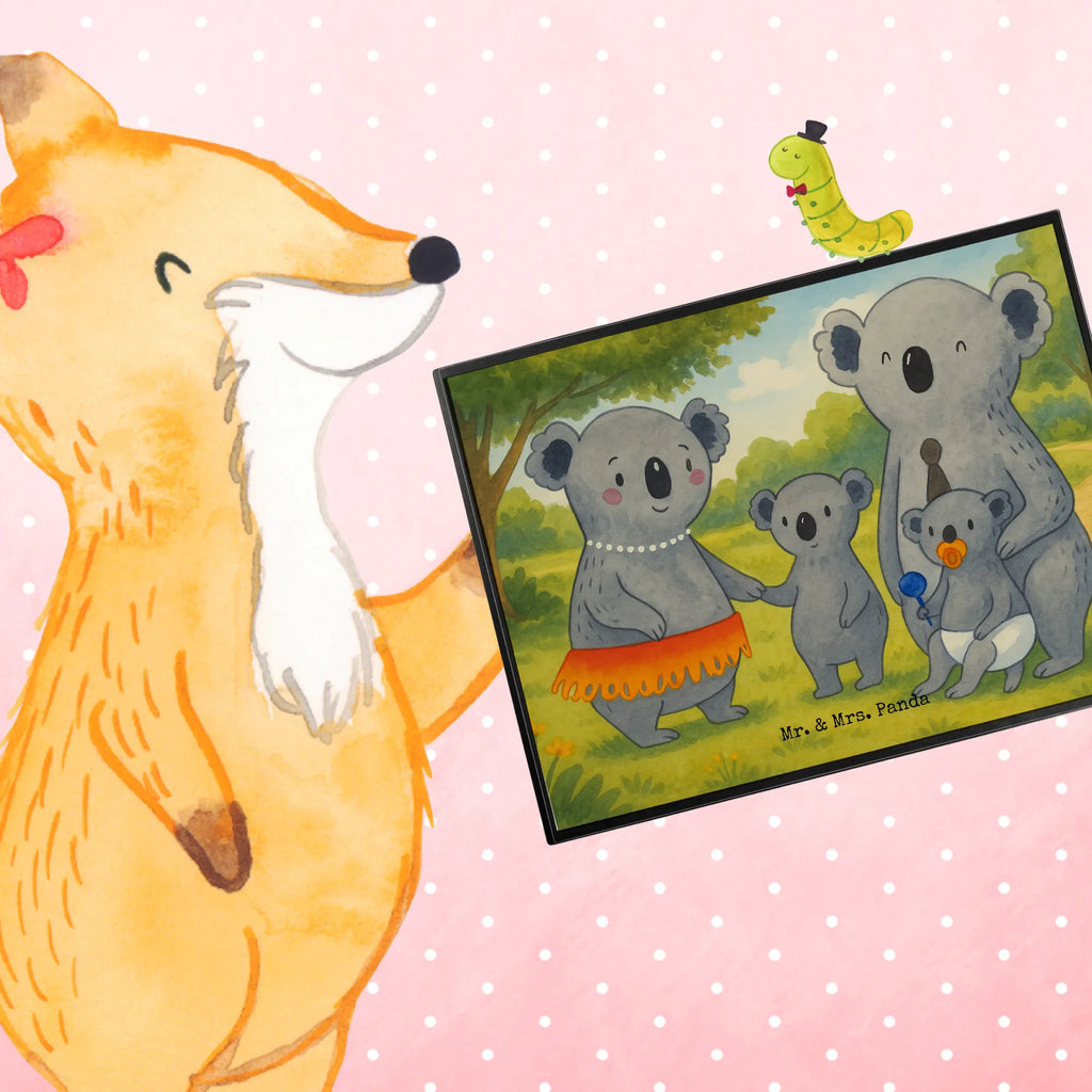 Podkładka na biurko Rodzina koali Design Schreibtischauflage, Schreibwaren, Schreibunterlage, Büroartikel, Bürobedarf, Schreibtisch Unterlagen, Schreibtischunterlage Groß, Familie, Vatertag, Muttertag, Bruder, Schwester, Mama, Papa, Oma, Opa, Kinder, Koala, Koalas, Family, Geschwister, Familienleben