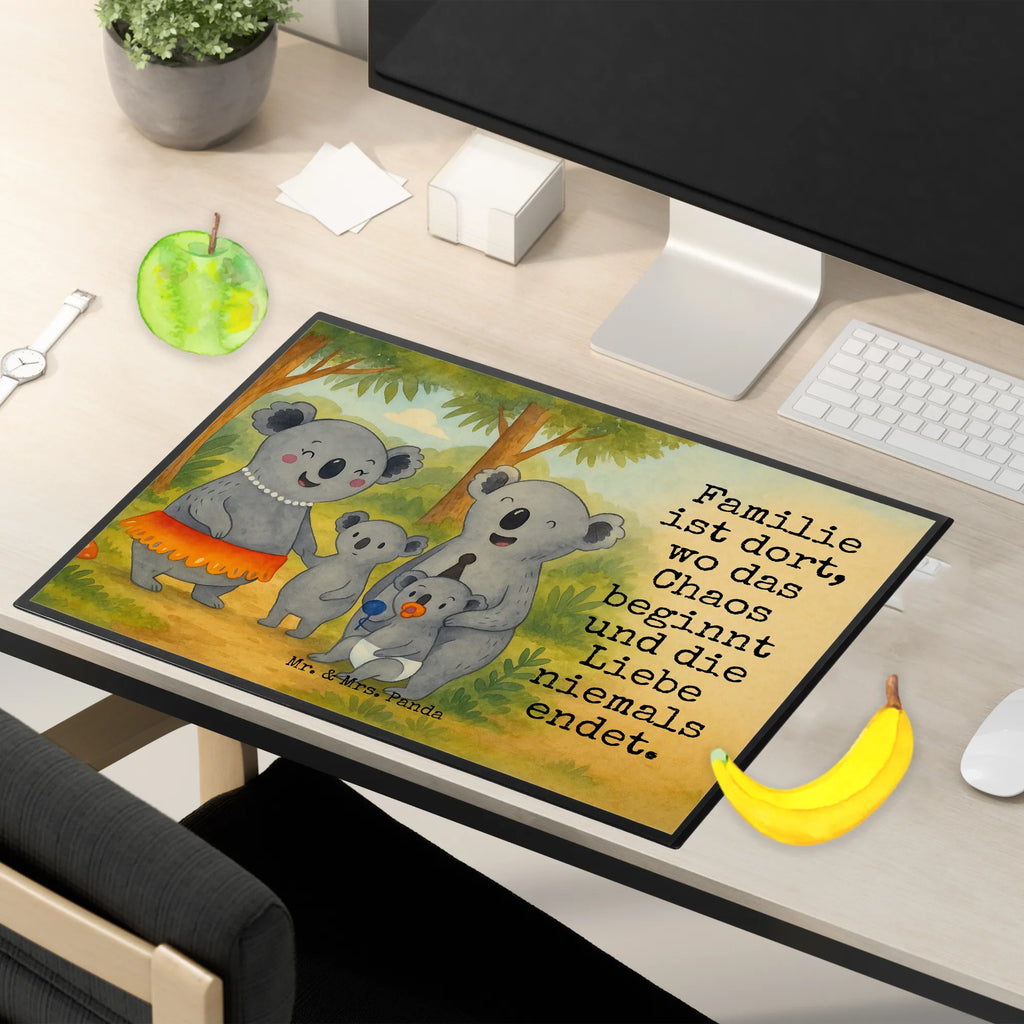 Podkładka na biurko Rodzina koali Design Schreibtischauflage, Schreibwaren, Schreibunterlage, Büroartikel, Bürobedarf, Schreibtisch Unterlagen, Schreibtischunterlage Groß, Familie, Vatertag, Muttertag, Bruder, Schwester, Mama, Papa, Oma, Opa, Kinder, Koala, Koalas, Family, Geschwister, Familienleben