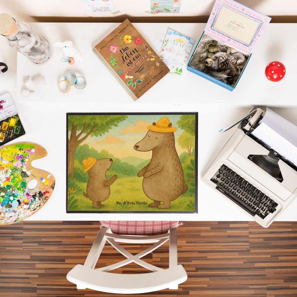 Desk pad Bears with hats Design Schreibunterlage, Schreibtischauflage, Bürobedarf, Büroartikel, Schreibwaren, Schreibtisch Unterlagen, Schreibtischunterlage Groß, Familie, Vatertag, Muttertag, Bruder, Schwester, Mama, Papa, Oma, Opa, Bär, Bären, Vater, Papi, Paps, Dad, Daddy, Lieblingsmensch, Sohn, Söhne, Kind, Kinder, Vater-Sohn, Family, Vorbild