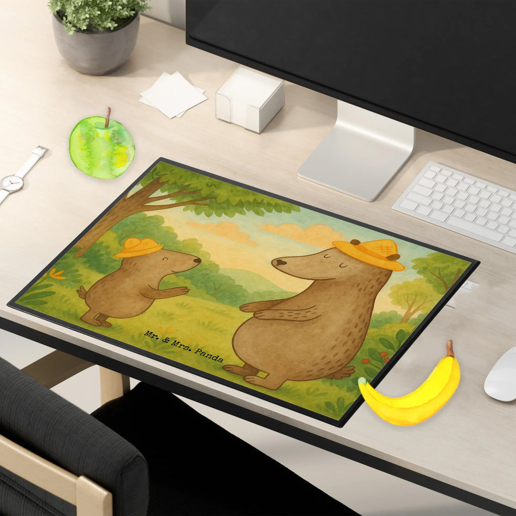 Desk pad Bears with hats Design Schreibunterlage, Schreibtischauflage, Bürobedarf, Büroartikel, Schreibwaren, Schreibtisch Unterlagen, Schreibtischunterlage Groß, Familie, Vatertag, Muttertag, Bruder, Schwester, Mama, Papa, Oma, Opa, Bär, Bären, Vater, Papi, Paps, Dad, Daddy, Lieblingsmensch, Sohn, Söhne, Kind, Kinder, Vater-Sohn, Family, Vorbild
