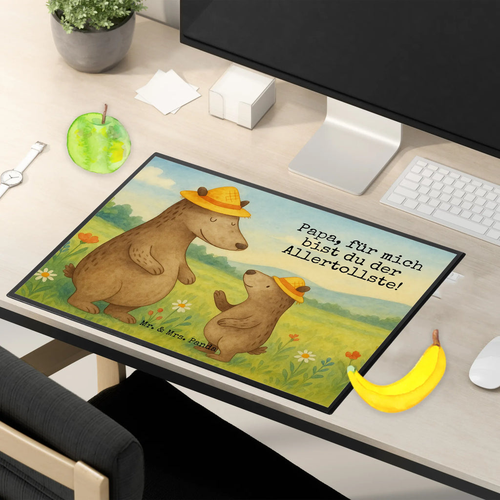 Desk pad Bears with hats Design Schreibunterlage, Schreibtischauflage, Bürobedarf, Büroartikel, Schreibwaren, Schreibtisch Unterlagen, Schreibtischunterlage Groß, Familie, Vatertag, Muttertag, Bruder, Schwester, Mama, Papa, Oma, Opa, Bär, Bären, Vater, Papi, Paps, Dad, Daddy, Lieblingsmensch, Sohn, Söhne, Kind, Kinder, Vater-Sohn, Family, Vorbild