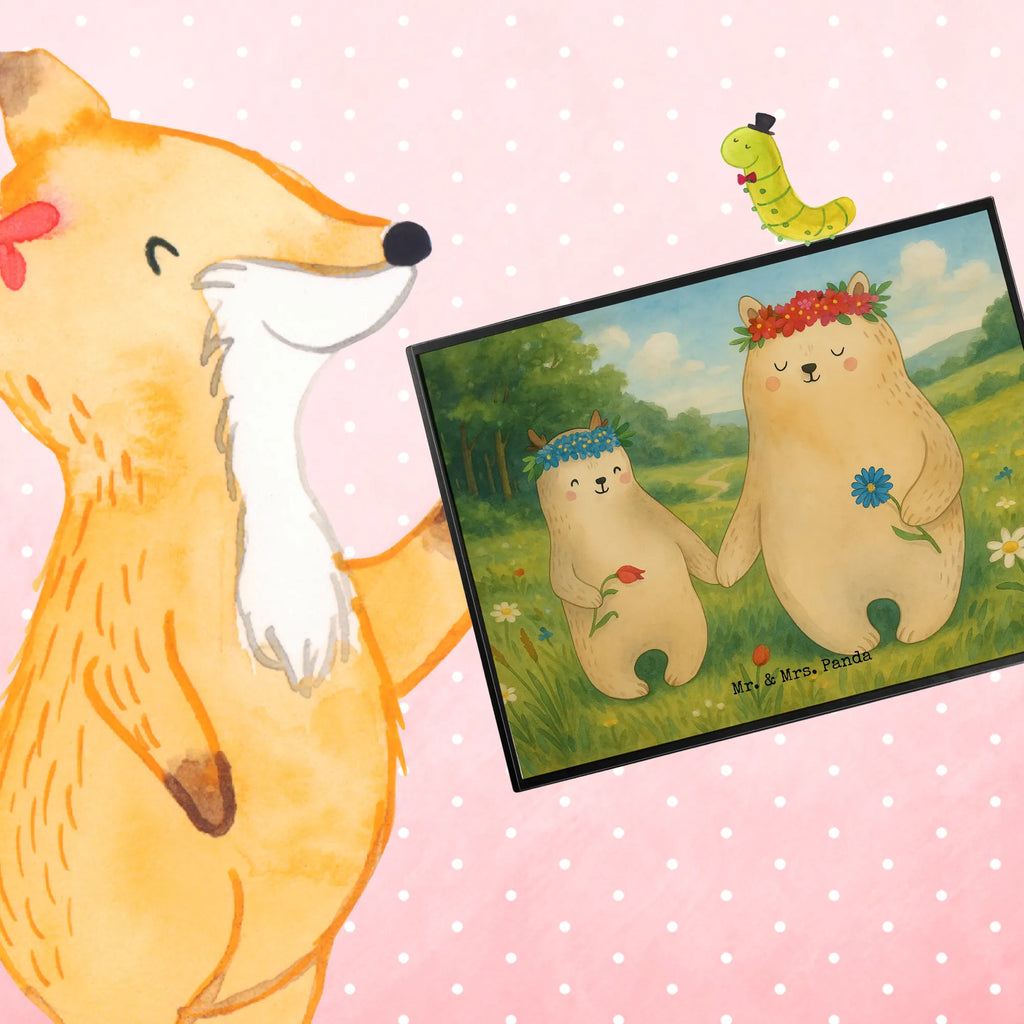 Desk pad Bears with flower crown Design Schreibtischunterlage Groß, Schreibtischauflage, Schreibunterlage, Bürobedarf, Büroartikel, Schreibwaren, Schreibtisch Unterlagen, Familie, Vatertag, Muttertag, Bruder, Schwester, Mama, Papa, Oma, Opa, Family, Mutter, Kinder, beste Mutter, Mutti, Vorbild, Bären, Lieblingsmama, Tochter, Geschenk Mama. Muttertag, Bär, Mami, Lieblingsmensch, weltbeste Mama, Kind, Töchter