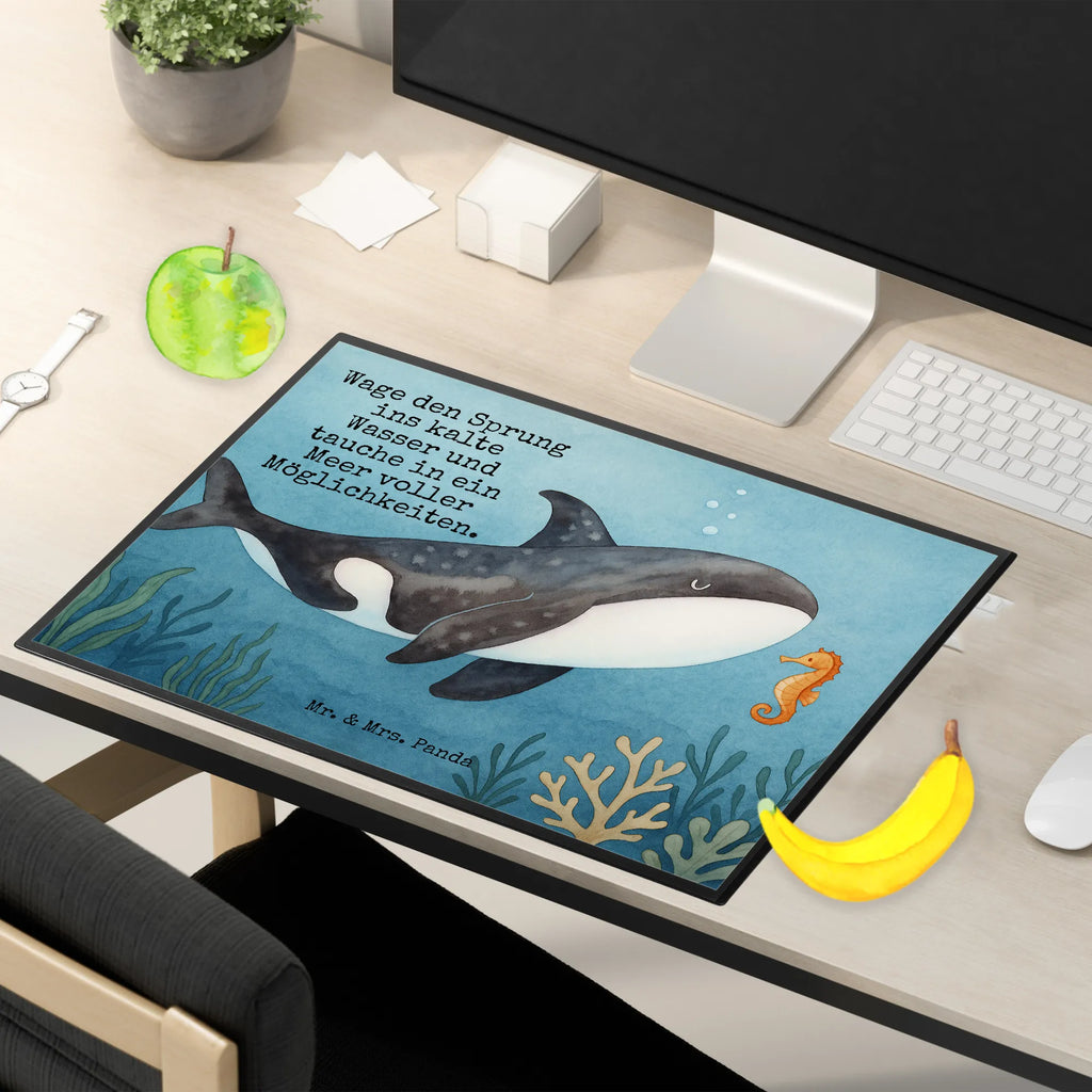 Schreibtischunterlage Orca Design Schreibwaren, Büroartikel, Schreibtisch Unterlagen, Schreibtischunterlage Groß, Schreibunterlage, Schreibtischauflage, Bürobedarf, Meerestiere, Meer, Urlaub, Orca, Arbeit, Selbstliebe, Möglichkeiten, Killerwal, Startup, Motivation, Wal, Büro, Neustart, Orcas