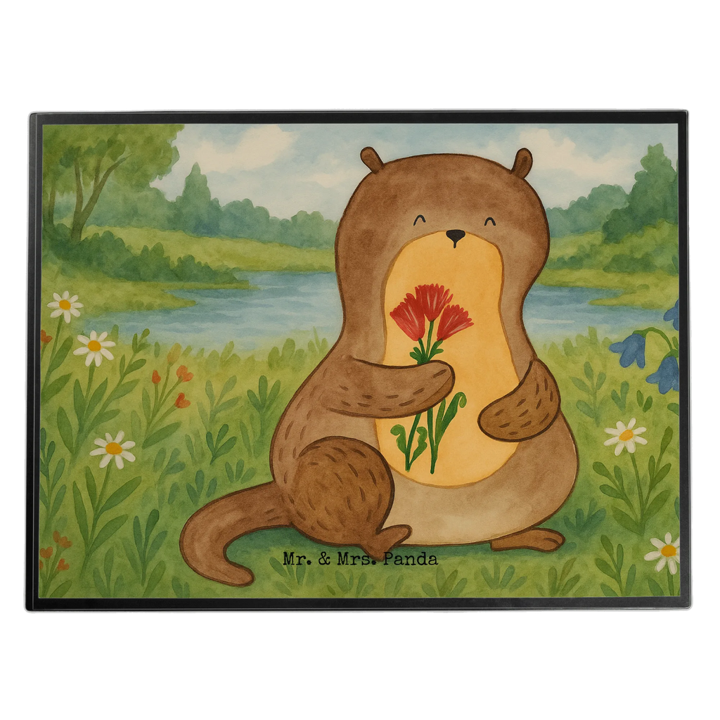 Podkładka na biurko wydra bukiet kwiatów Design Schreibtisch Unterlagen, Schreibtischauflage, Schreibtischunterlage Groß, Schreibunterlage, Bürobedarf, Schreibwaren, Büroartikel, Otter, Fischotter, Seeotter, Otter Seeotter See Otter