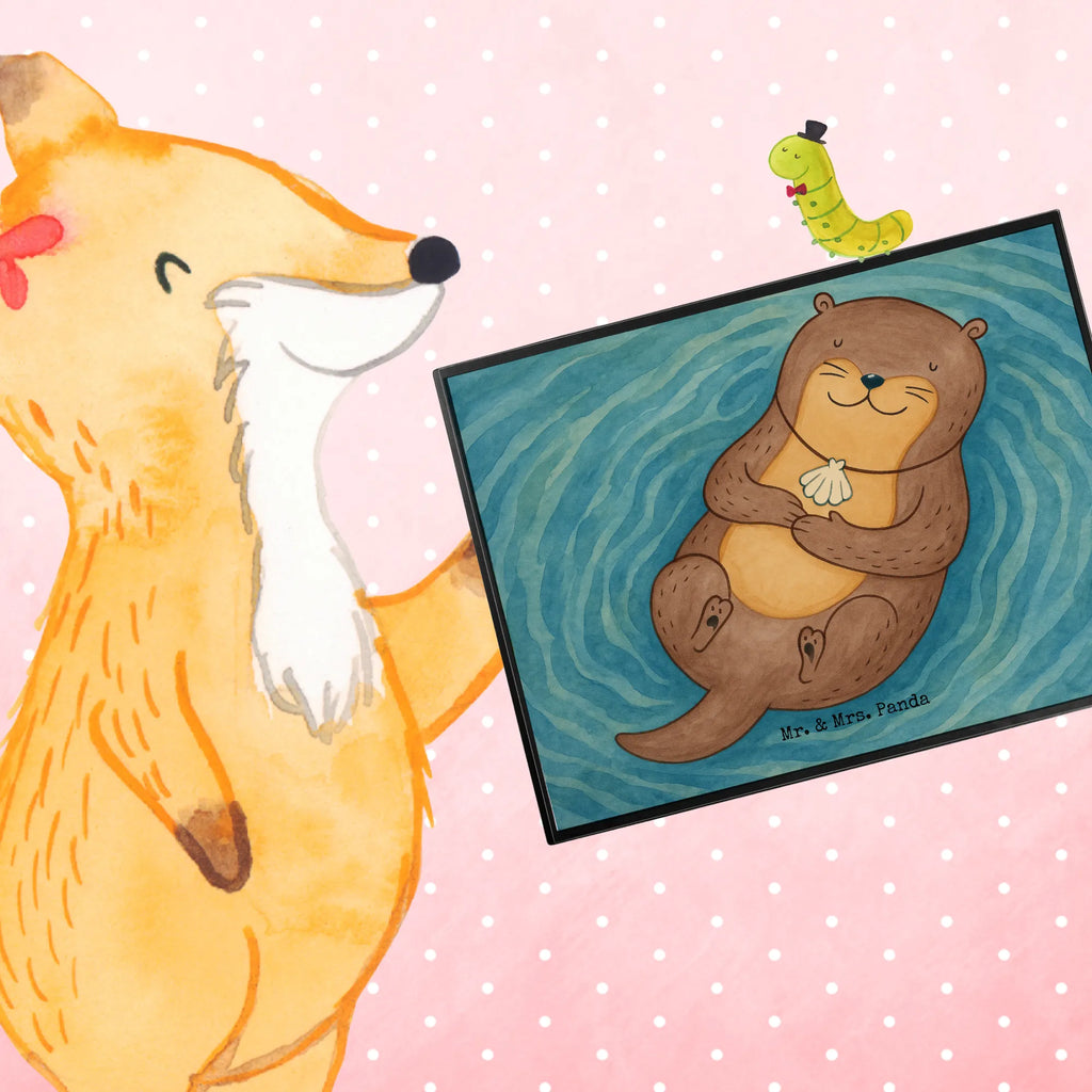 Podkładka na biurko wydra muszla Design Schreibwaren, Bürobedarf, Schreibunterlage, Schreibtischunterlage Groß, Schreibtischauflage, Schreibtisch Unterlagen, Büroartikel, Otter, Fischotter, Seeotter, Motivation, grübeln, Büro, Otterliebe, Tagträumen, träumen