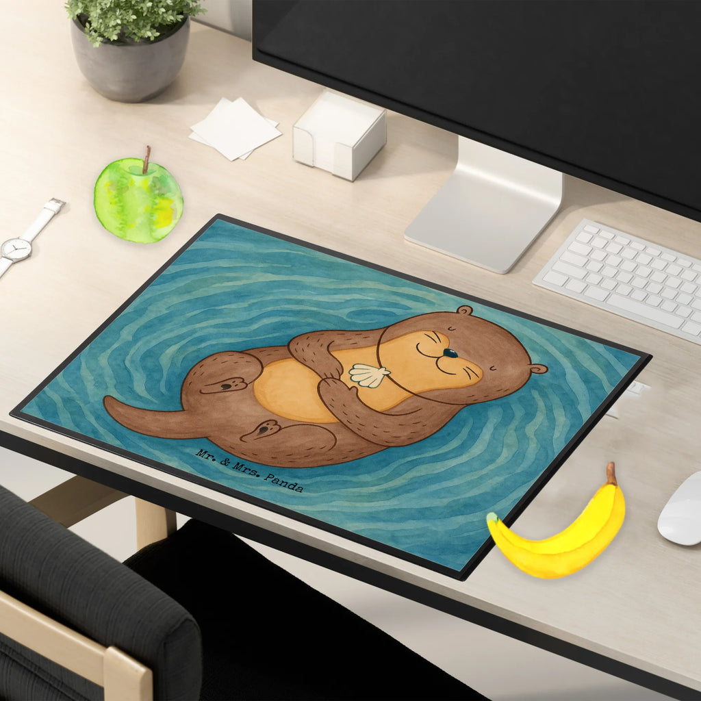 Podkładka na biurko wydra muszla Design Schreibwaren, Bürobedarf, Schreibunterlage, Schreibtischunterlage Groß, Schreibtischauflage, Schreibtisch Unterlagen, Büroartikel, Otter, Fischotter, Seeotter, Motivation, grübeln, Büro, Otterliebe, Tagträumen, träumen