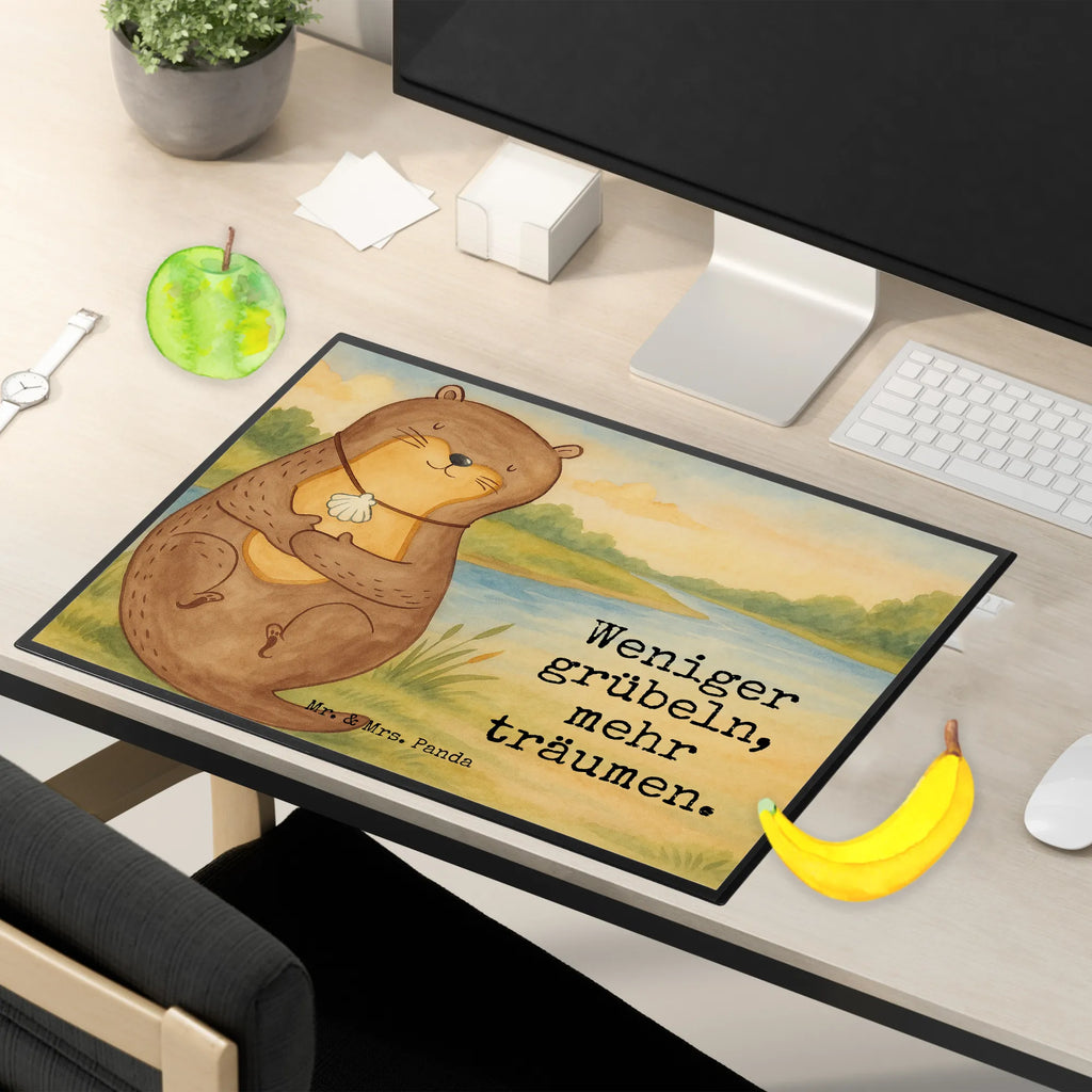 Podkładka na biurko wydra muszla Design Schreibwaren, Bürobedarf, Schreibunterlage, Schreibtischunterlage Groß, Schreibtischauflage, Schreibtisch Unterlagen, Büroartikel, Otter, Fischotter, Seeotter, Motivation, grübeln, Büro, Otterliebe, Tagträumen, träumen