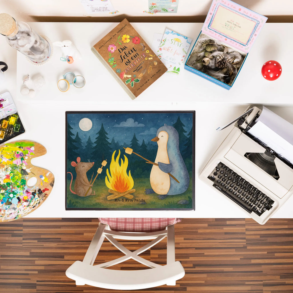 Podkładka na biurko pingwin ognisko Design Schreibunterlage, Schreibtischauflage, Bürobedarf, Büroartikel, Schreibwaren, Schreibtisch Unterlagen, Schreibtischunterlage Groß, Pinguin, Maus, Pinguine, Lagerfeuer, Leben, Arbeit, Job, Motivation, Büro, Büroalltag, Lebensspruch, Lebensmotivation, Neustart, Liebe, grillen, Feuer, Marshmallows
